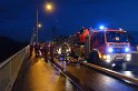 Einsatz BF Hoehenretter Koelner Seilbahn Hoehe Zoobruecke P2285